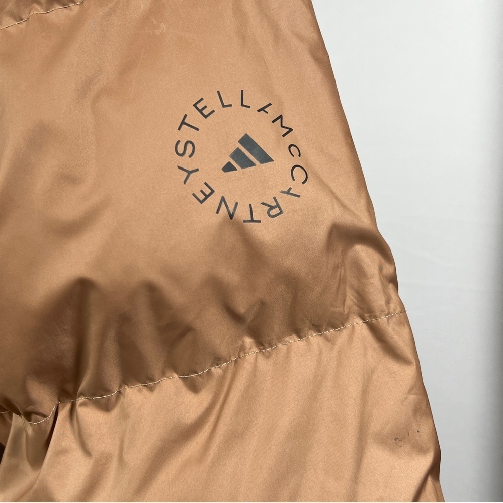 Adidas by Stella McCartney Tan Hooded Puffer Jacket, Size Small - Picture 11 of 16